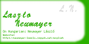 laszlo neumayer business card