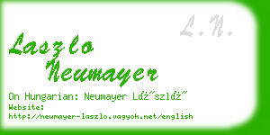 laszlo neumayer business card